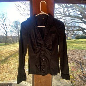 Women's Low Neck Long Sleeve Top